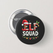Elf Squad Grappige bijpassende kerstoutfit Ronde Button 5,7 Cm (Voorkant /achterkant)