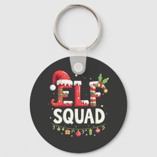 Elf Squad Grappige bijpassende kerstoutfit Sleutelhanger