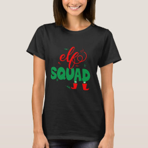 Elf Squad, grappige kerstkleden die Pajama F T-shirt