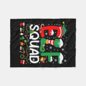 Elf Squad Kerst Familie Matching Pyjamas Kinder F Fleece Deken (Voorkant (Horizontaal))
