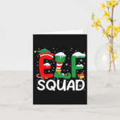 Elf Squad Kerst Familie Matching Pyjamas Kinder F Kaart (Gele Bloem)