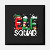 Elf Squad Kerst Familie Matching Pyjamas Kinder F Magneet (Voorkant)