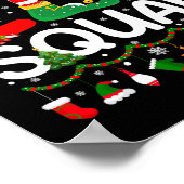 Elf Squad Kerst Familie Matching Pyjamas Kinder F Poster (Hoek)