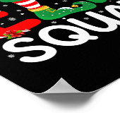 Elf Squad Kerst Familie Matching Pyjamas Kinder F Poster (Hoek)