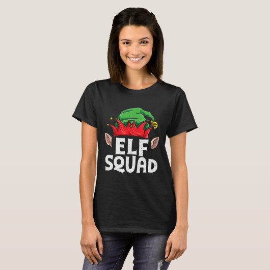 Elf Squad Kerst Grappige Elfen Familie Matching Py T-shirt (Voorkant volledig)