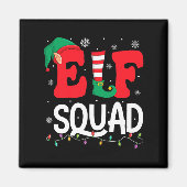 Elf Squad Kerst Matching Familie Groep Elf Kerstmi Magneet (Voorkant)