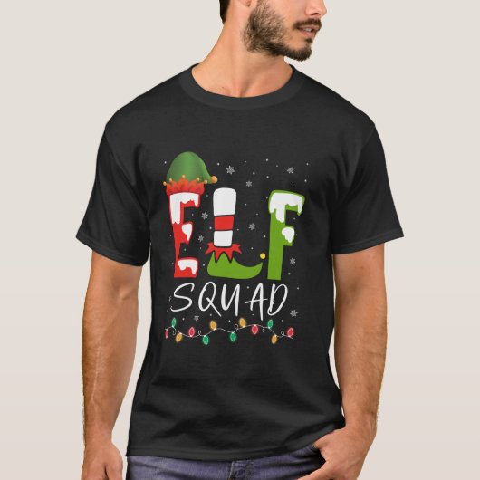 Elf Squad Kerst Pyjama Cousin Crew Reunion 20 T-shirt (Voorkant)