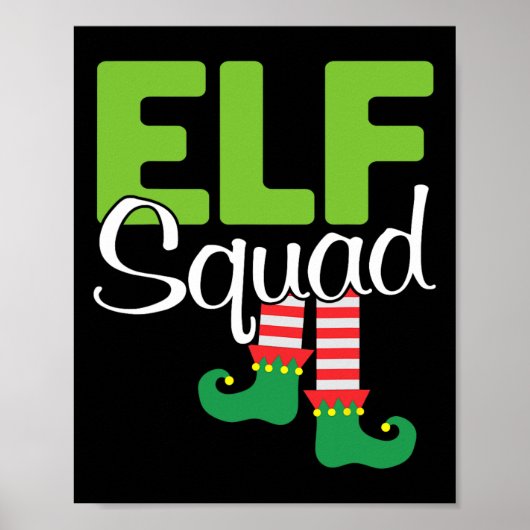 Elf Squad Kerstcadeau Poster (Voorkant)