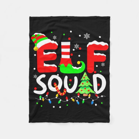 Elf Squad Kerstmatch Familie Peuter Jongen Gi Fleece Deken (Voorkant)