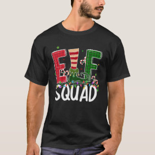 Elf Squad Kerstmis Bijpassende Familie Grappige Pe T-shirt