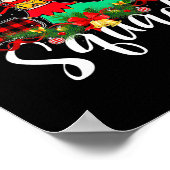 Elf Squad Kerstmis Familie Groep Matching Santa XM Poster (Hoek)