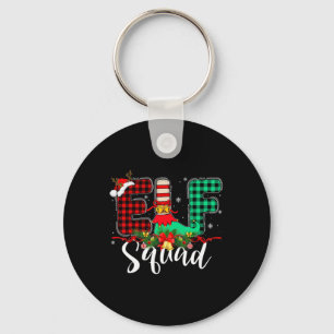 Elf Squad Kerstmis Familie Groep Matching Santa XM Sleutelhanger