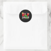Elf Squad Kerstmis Matching Family Toddler Boy Gi Ronde Sticker (Tas)