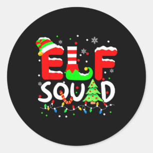 Elf Squad Kerstmis Matching Family Toddler Boy Gi Ronde Sticker