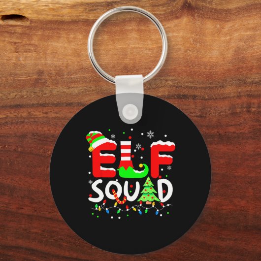 Elf Squad Kerstmis Matching Family Toddler Boy Gi Sleutelhanger (Voorkant)