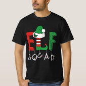 Elf Squad Kerstmis T-shirt (Voorkant)