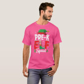 Elf Squad-leraar kerstaking voor prek P T-shirt (Voorkant volledig)