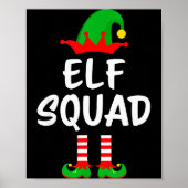 Elf Squad Matching Family Christmas  Poster (Voorkant)