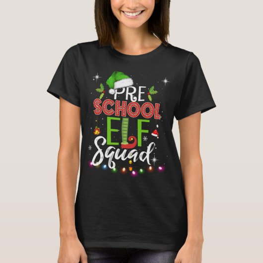 Elf Squad Pre School Kerstleraar Top (Voorkant)