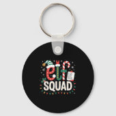Elf Squad Santa Checklist Christmas Lights Family  Sleutelhanger (Voorkant)