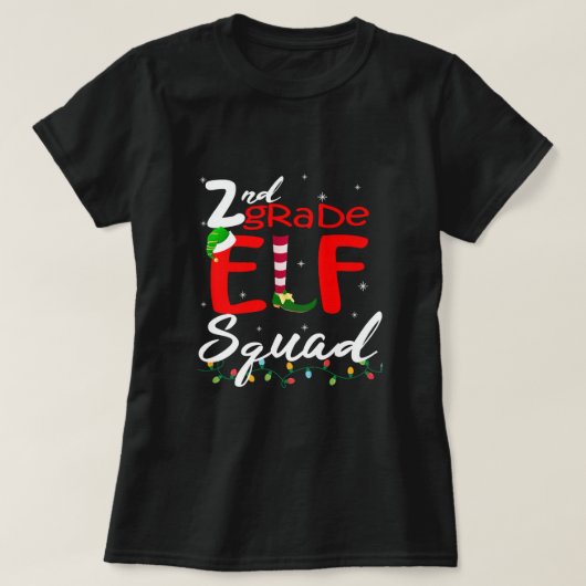 Elf Squad Second Grade Kerstleraar Top Premi (Design voorkant)