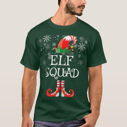 Elf Squad Shirt Gift Funny Family Matching (Voorkant)