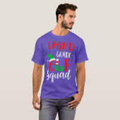 Elf Squad Third Grade Christmas Teacher Top (Voorkant volledig)