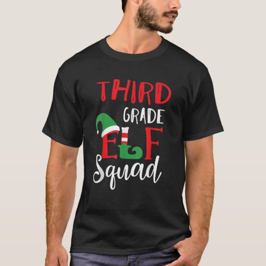Elf Squad Third Grade Kerstleraar Top (Voorkant)