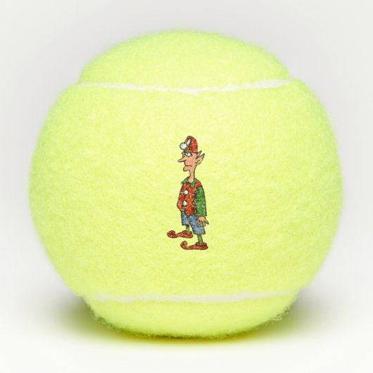Elf staan bij aandacht Penn tennisballen (Voorkant)