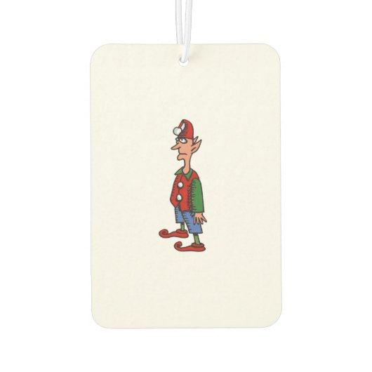 Elf Staande bij Aandacht auto luchtverfrisser (Achterkant)