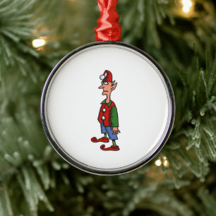 Elf Staat In De Attentie ronde premium ornament