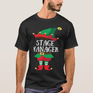 Elf Stage Manager Kerst Groep Matching T-shirt