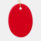 Elf Standing At Attention oval ceramic ornament (Achterkant)