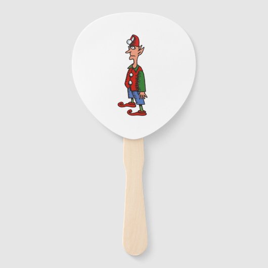 Elf Standing At Attention paddle hand fans Handwaaier (Voorkant)