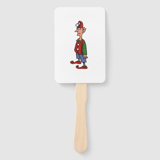 Elf Standing At Attention rectangle hand fans Handwaaier (Voorkant)