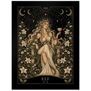 Elf, Starlit Tarot Kunst Briefkaart