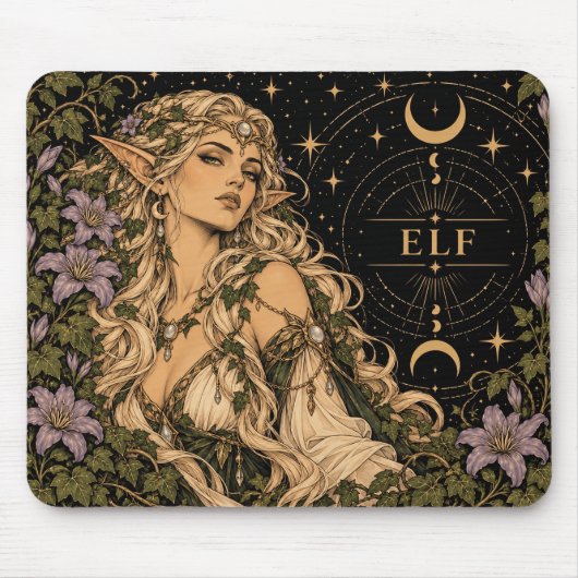 Elf, Starlit Tarot Kunst Muismat (Voorkant)