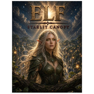 Elf Sterrenhemel Donkere Bioscoop Briefkaart