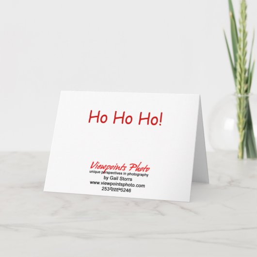 Elf Storage Christmas Kaart (Achterkant)