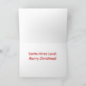 Elf Storage Christmas Kaart (Binnen)