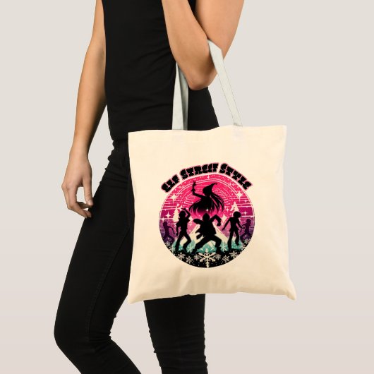 Elf Street stijl voor Kerstmis Tote Bag (Voorkant (product))