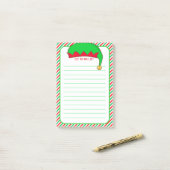 Elf Takenlijst & Groen, Rood & Wit Frame Post-it® Notes (Op bureau)