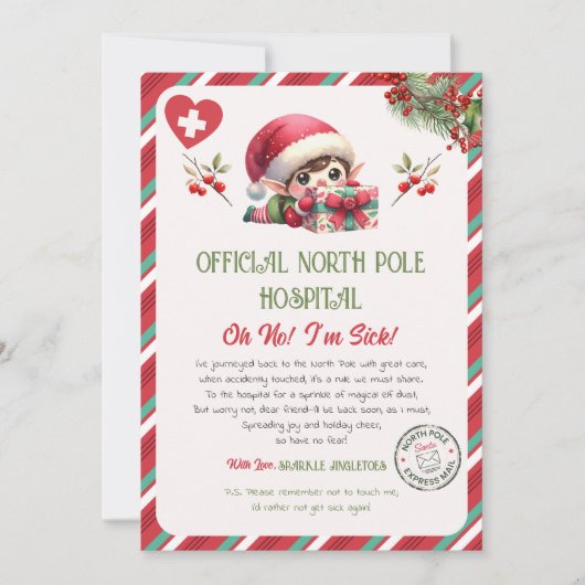 Elf terugvindingsberichtbrief kaart (Voorkant)