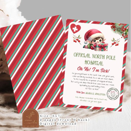 Elf terugvindingsberichtbrief kaart