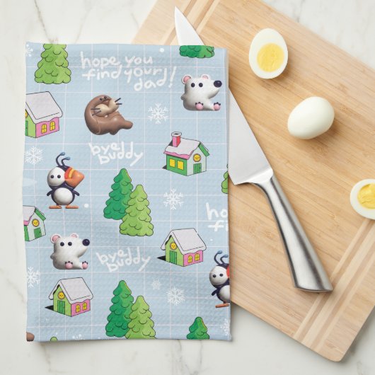 Elf the Movie | Bye Buddy Hope You Find Your Dad Theedoek (Quarter Fold)