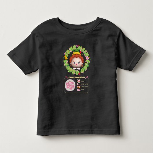 Elf the Movie | Four Main Food Groups Kinder Shirts (Voorkant)