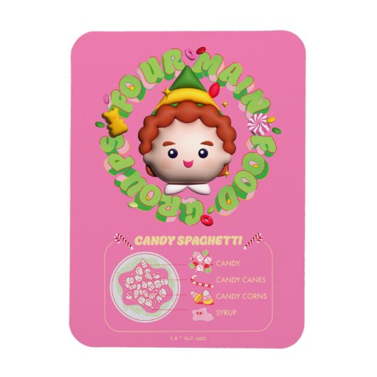 Elf the Movie | Four Main Food Groups Magneet (Verticaal)