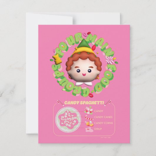 Elf the Movie | Four Main Food Groups Notitiekaartje (Voorkant)