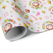 Elf the Movie | Four Main Food Groups Pattern Cadeaupapier (Rol Hoek)