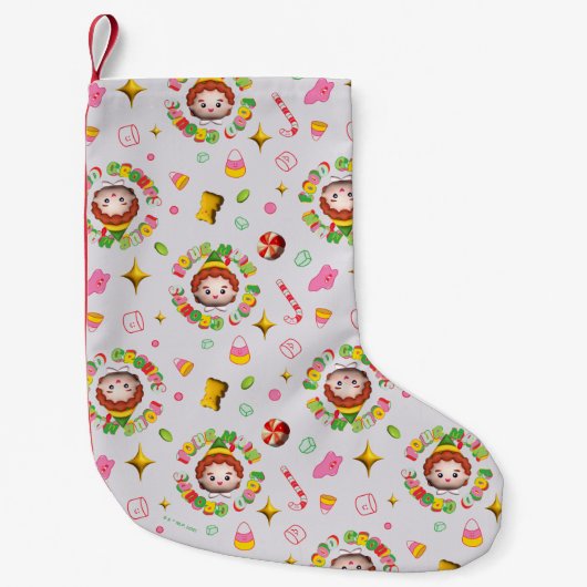 Elf the Movie | Four Main Food Groups Pattern Kleine Kerstsok (Voorkant)